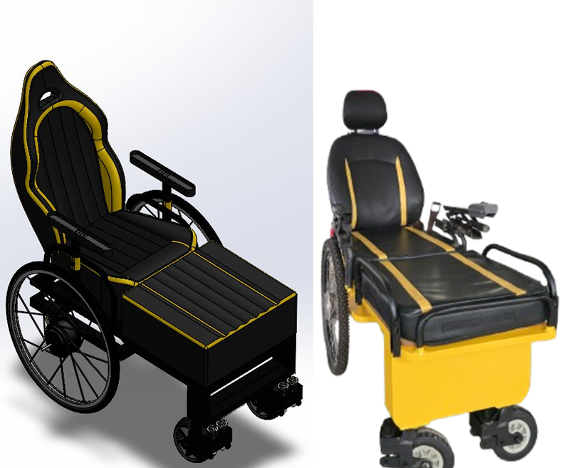 Electric Wheelchair CAD Model